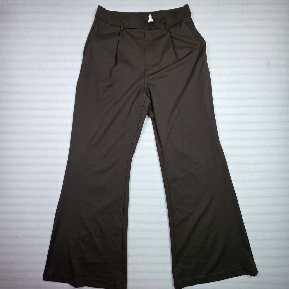 Halara Women Medium Tall Pleated Wide Leg High Waisted Trouser Pants